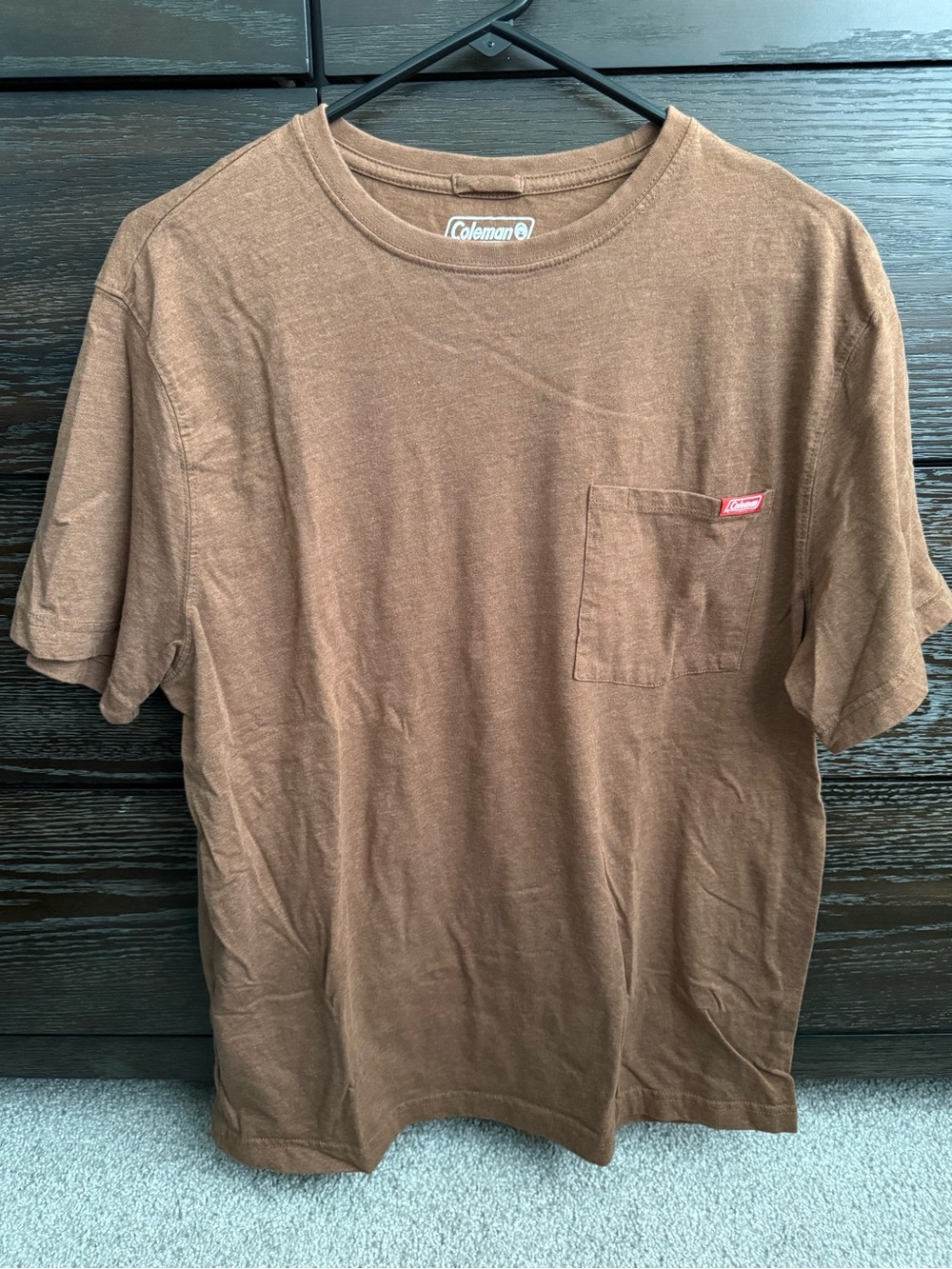Coleman Chest Pocket Short Sleeve Tee in Brown